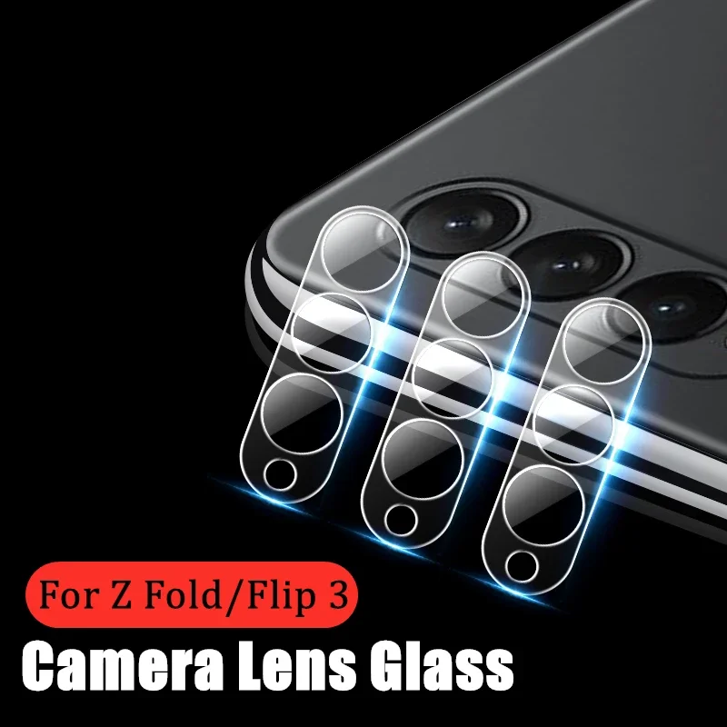 

3PCS Lens Protective Film Suit for Samsung Galaxy Z Fold 3 Galaxy Z Flip 3 Tempered Glass Camera Protector Film on Flip3 Fold3