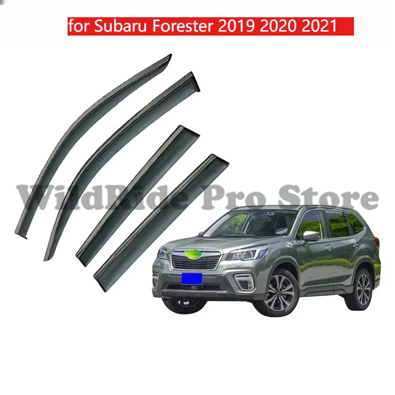 

Window Vent Visors Car Door Visor Wind Shield Deflectors Rain Sun Guard for Subaru Forester 2019 2020 2021