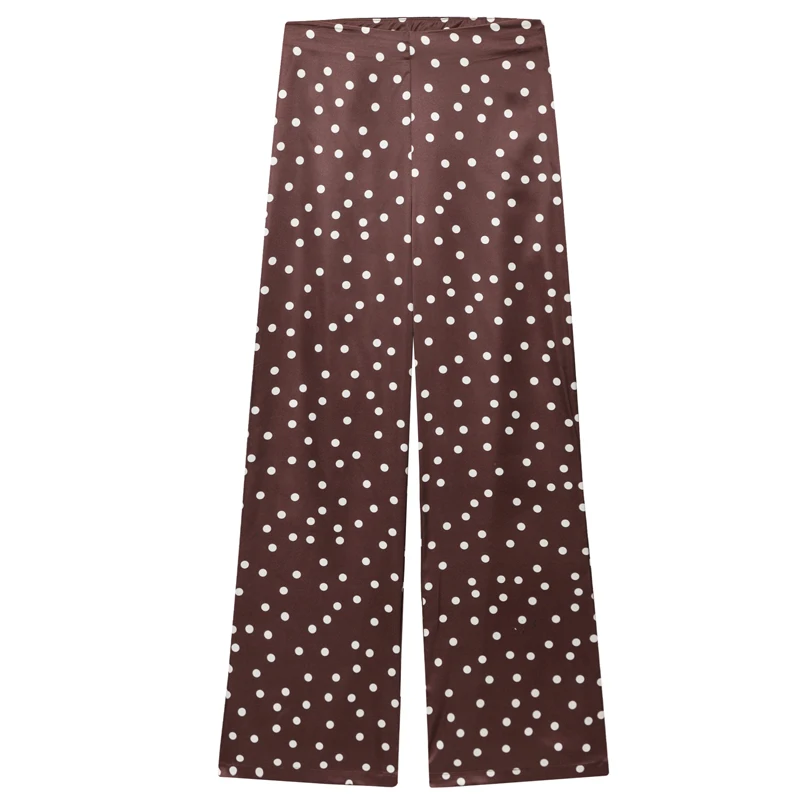 HXAO Satin-Hosen-Sets für Damen, zweiteiliges Set, trägerlos, schulterfrei, Röhrenweste, 2-teiliges Set, Damen-Outfit, Hosen-Sets mit hoher Taille
