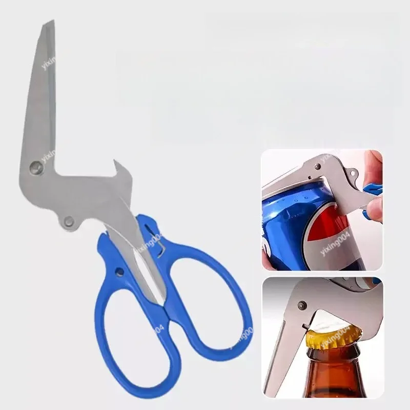 Stainless Steel L Bent Scissors, Multi-functional Household Cutting Tool