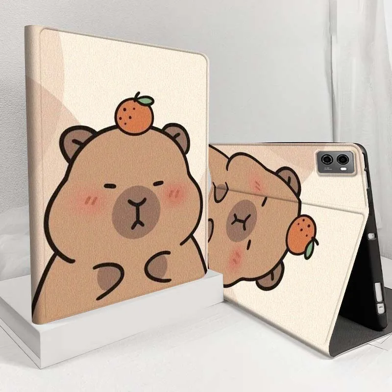 

Cartoon Fun Capybara For Lenovo Xiaoxin Lenovo Tab Pad Pro Plus GT K10 P11 M10 Legion Y900 Y700 Inch Tablet Case Soft