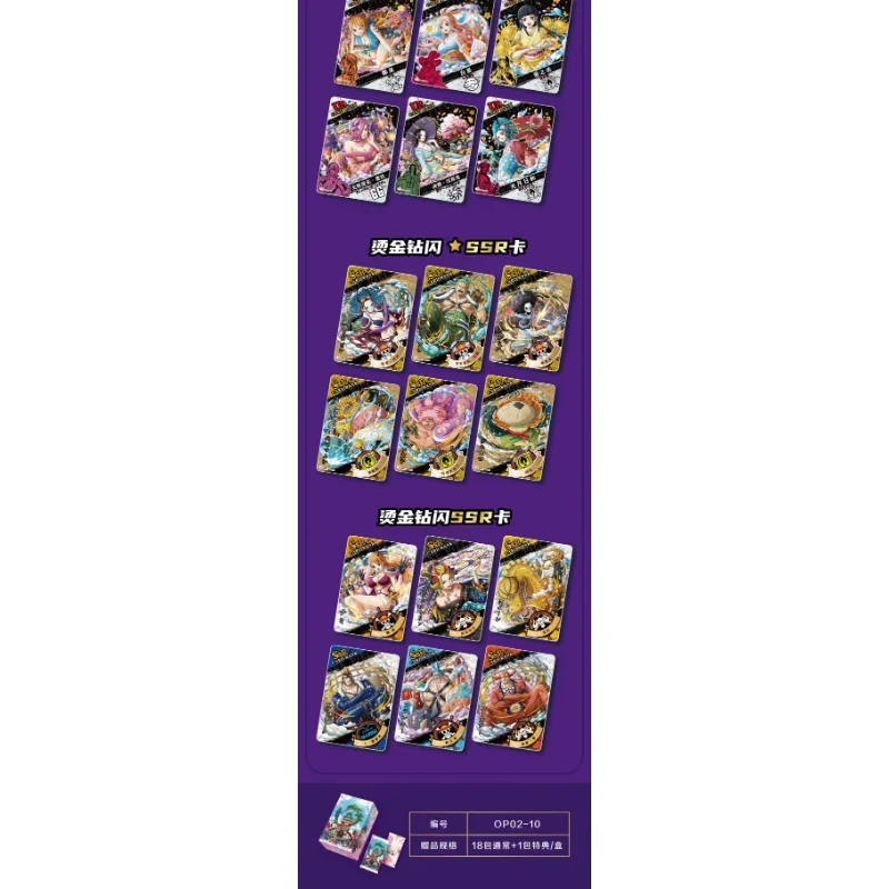 New One Piece Chopper Frankie Luffy Card Game Animation Peripheral Character Collection Cards UR SSR Paper Storage Birthday Toy