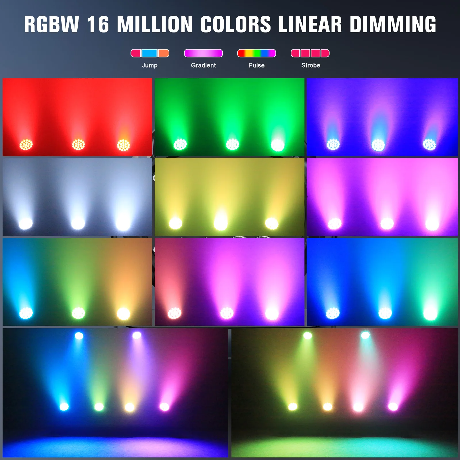 U'King RGBW 20X10W LED أضواء الاسمية IP65 مقاوم للماء في الهواء الطلق ضوء المرحلة DMX حفلة ستروب غسل مصباح دي جي لشريط الزفاف نادي ديسكو