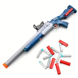 Double Barrel Toy Gun Soft Bullet Shotgun With Foam Bullets For Boys Men Shooting Games TK Shop Toys Dropshipping