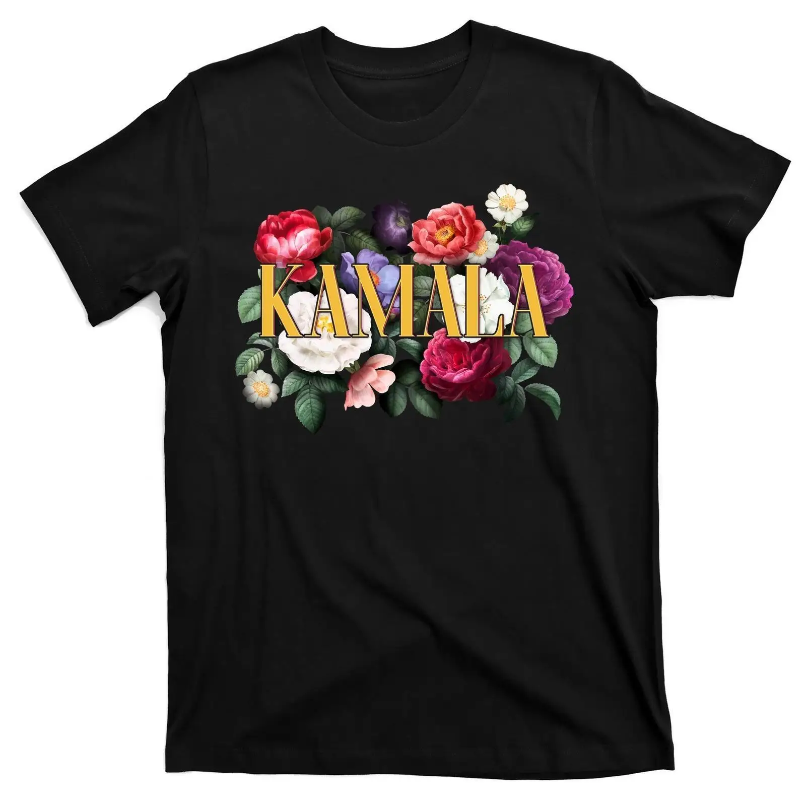 Kamala Harris 2024 Cute Beautiful Floral Flowers T-Shirt