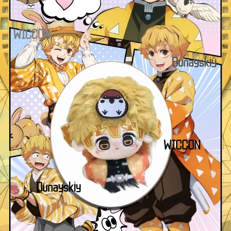 

Agatsuma Zenitsu‌ Cute Plush Cosplay Props Fans Gifts Kawaii Jirai Kei Boys Girls Gifts Daily Demon Party Halloween