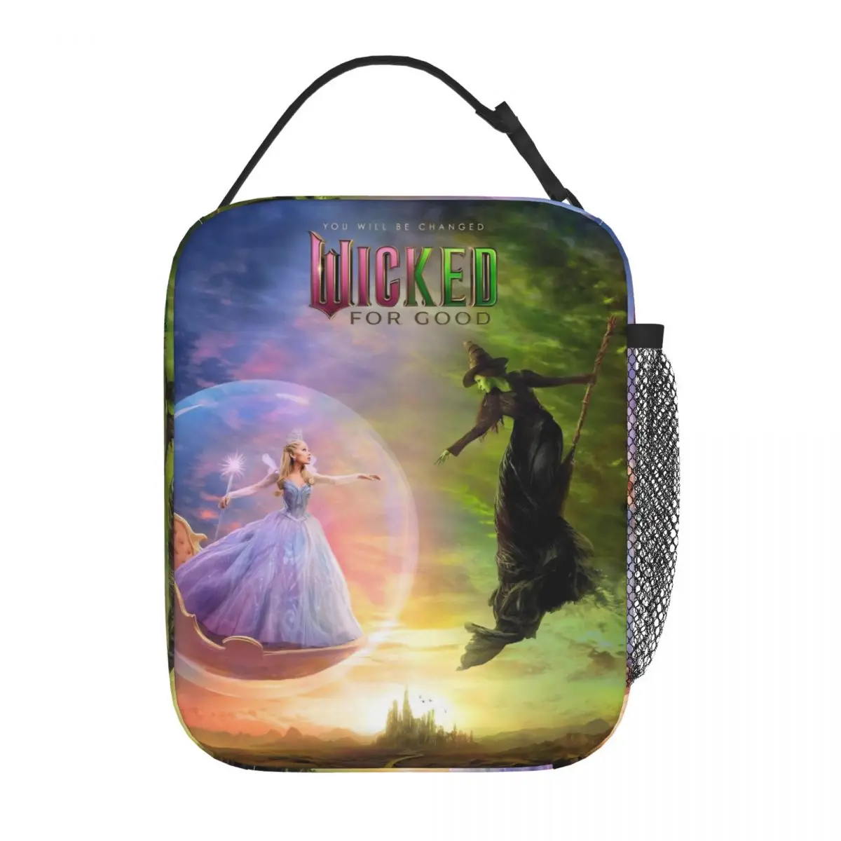 Movie Wicked For Good Insulated Lunch Bag High Capacity Lunch Container Thermal Bag Lunch Box Tote School Travel Girl Boy
