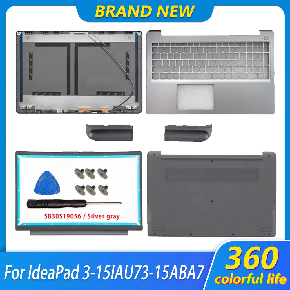 

New Laptop Case For IdeaPad 3-15IAU73-15ABA7 15S 2022 Rear LCD Back Top Cover Front Bezel Palmrest Upper Lower Bottom Case Cover