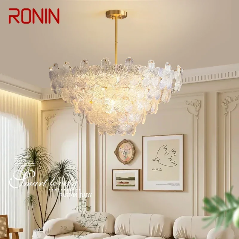 

RONIN Contemporary Brass Pendent Lamp Luxury Fashion Living Room Dining Room Bedroom Villa Hotel Sample Room Chandelier