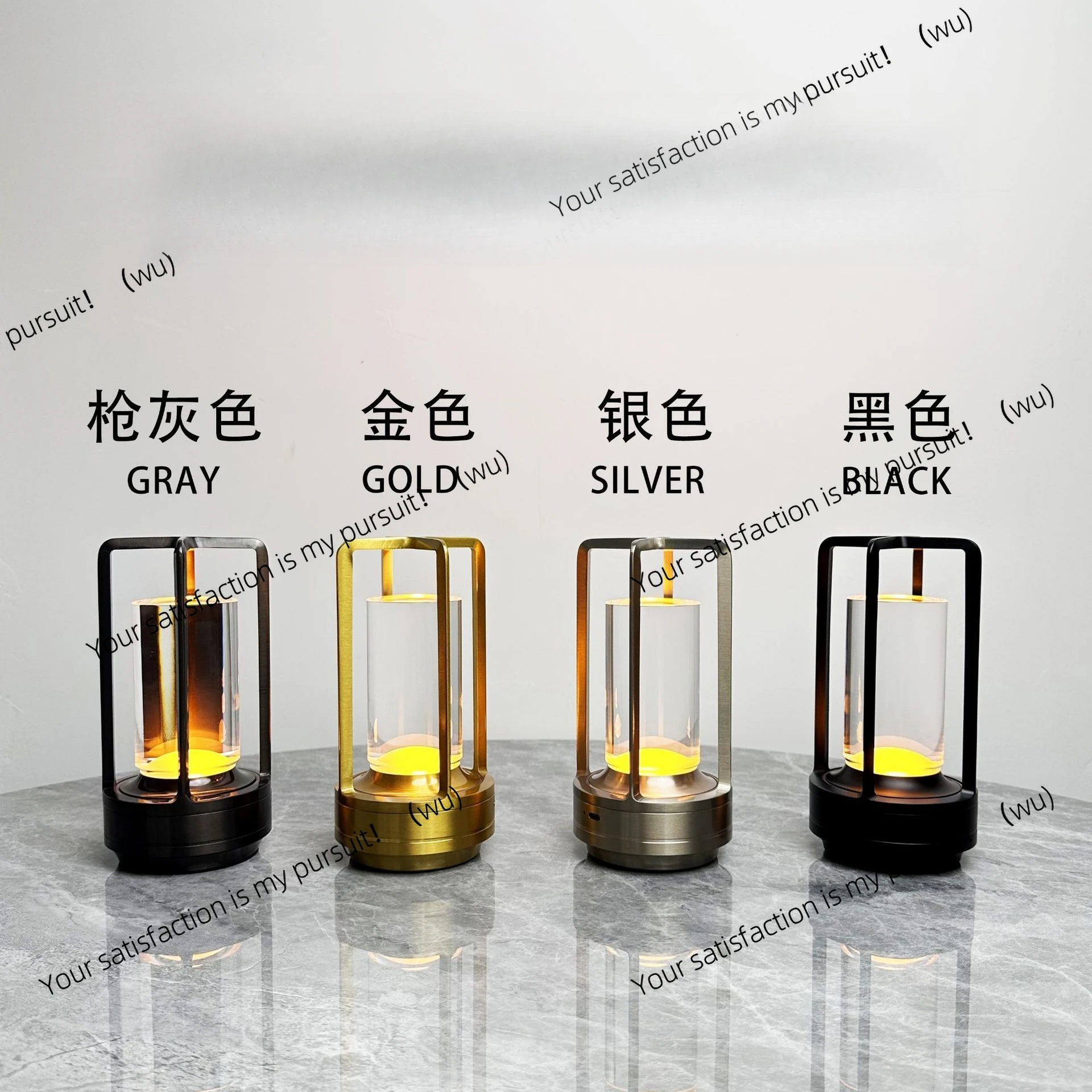 LED touch charging desk lamp, portable home outdoor, camping retro decorative lamp