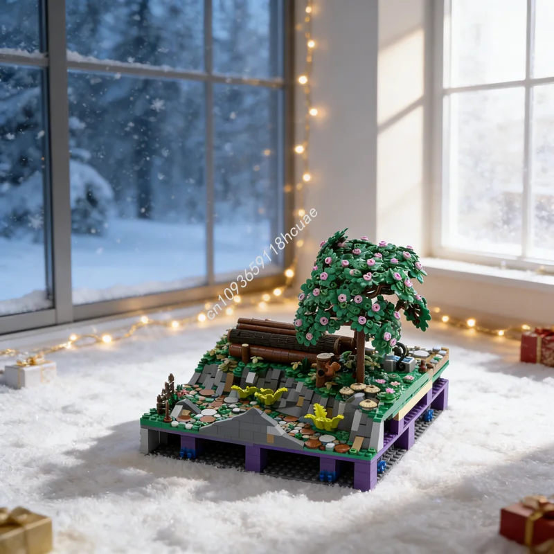 

1676pcs MOC Castle Hohengeroldseck Landscape Foutain Model Building Blocks Architecture Toys Assemble Christmas Gift Idea Brick