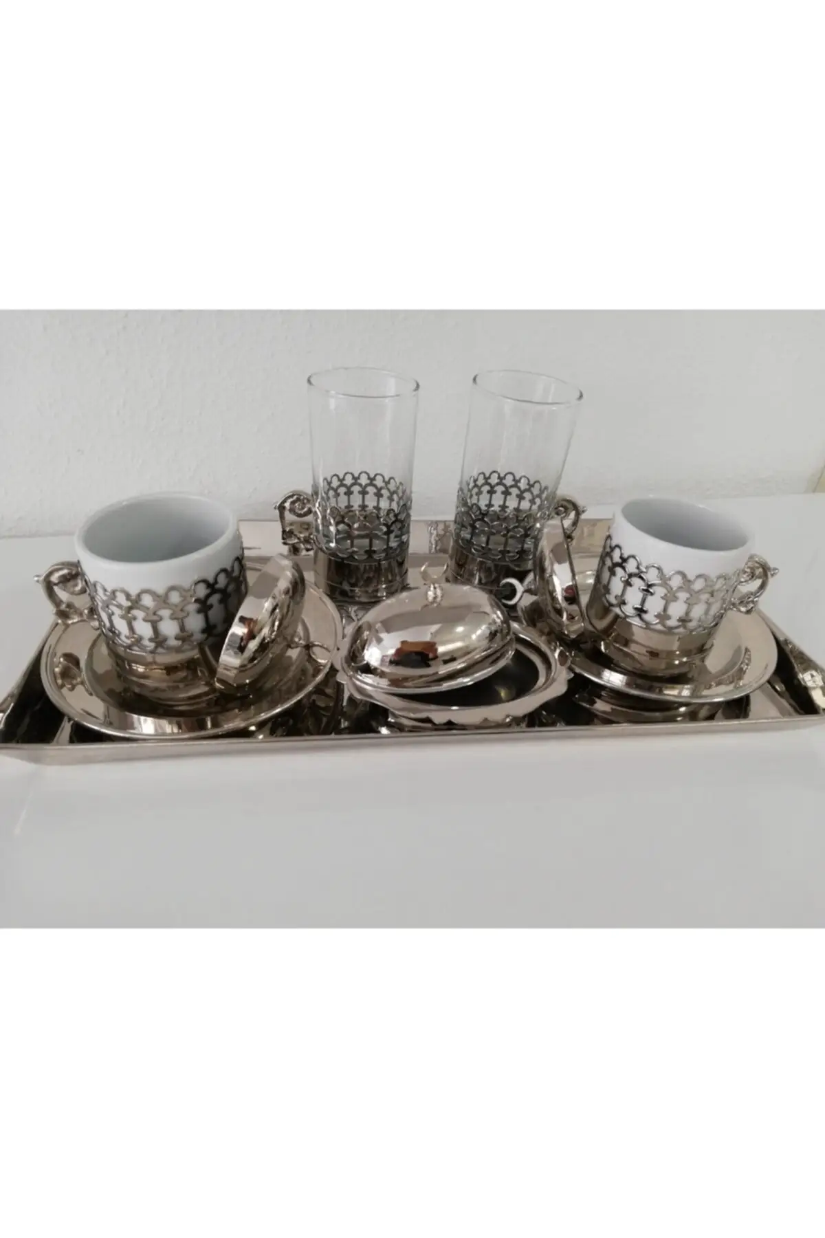 

DOLBOVI 2 person turkish coffee set handmade espresso cup