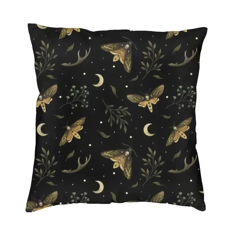 Halloween Witchcraft Cushion Cover Soft Gothic Cotton Cat Cat Cat Pillow Sales Sofa Cushion Cushion bedroom home decoration
