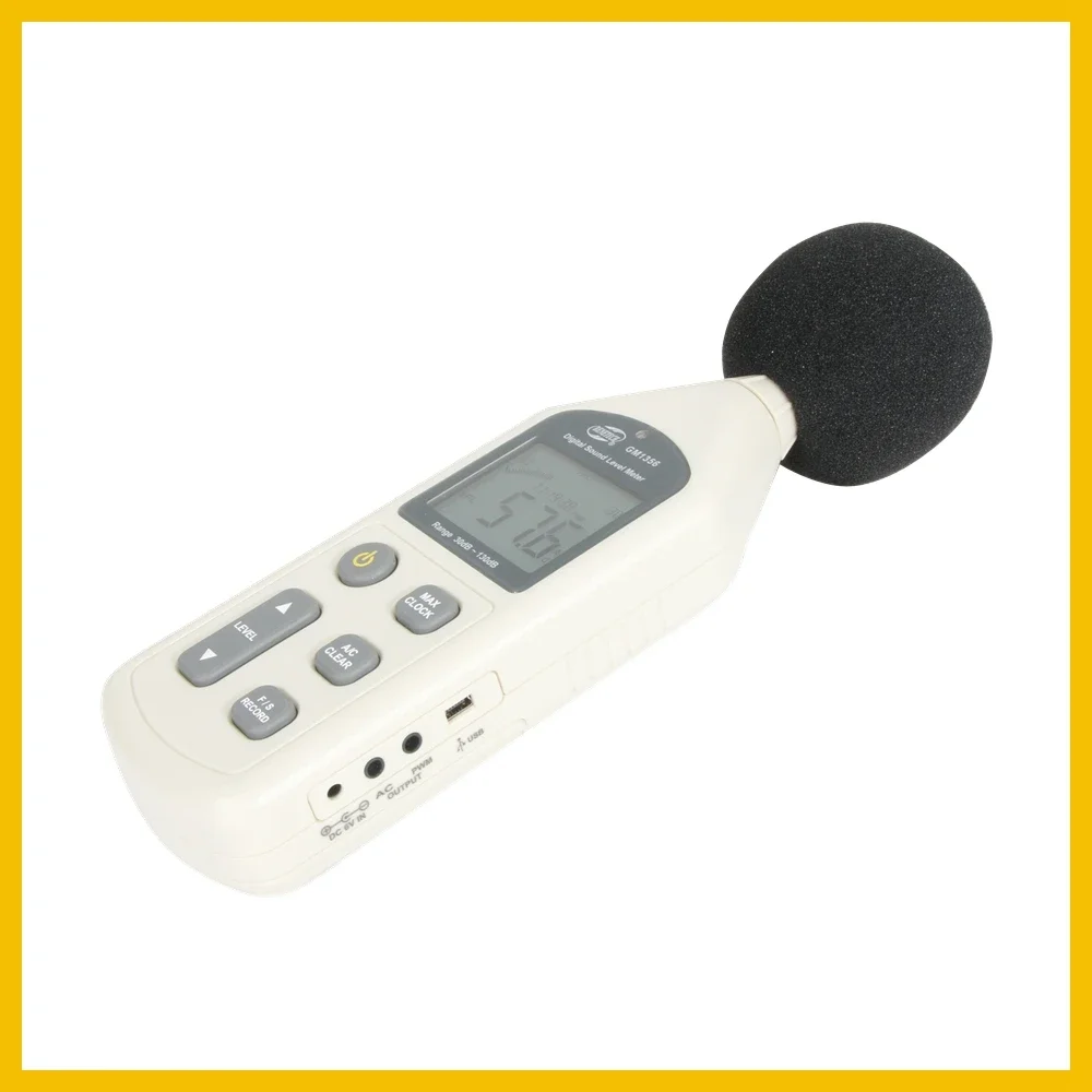 Digital Sound Level Meter USB Noise Tester meter  30-130dB A/C FAST/SLOW dB+ Software with carry box GM1356-BENETECH