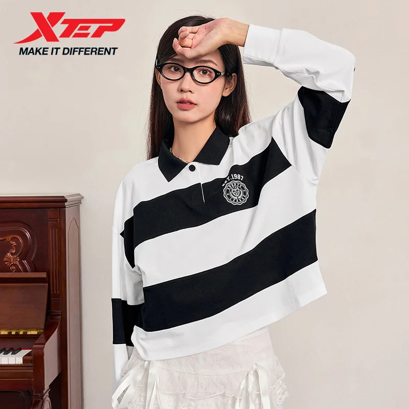 

Xtep Hoodie For Women 2024 Autumn Comfortable Soft Sweatshirt Leisure Athletic Outdoor Long sleeves Versatile Tops 876328930034