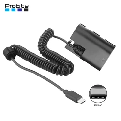 LP E6N HDR-E6NH USB-C Coupler To LP-E6NH Dummy Battery for Canon EOS R R5 R6  R6 II  R7  60D EOS 80D EOS 6D II EOS 7D
