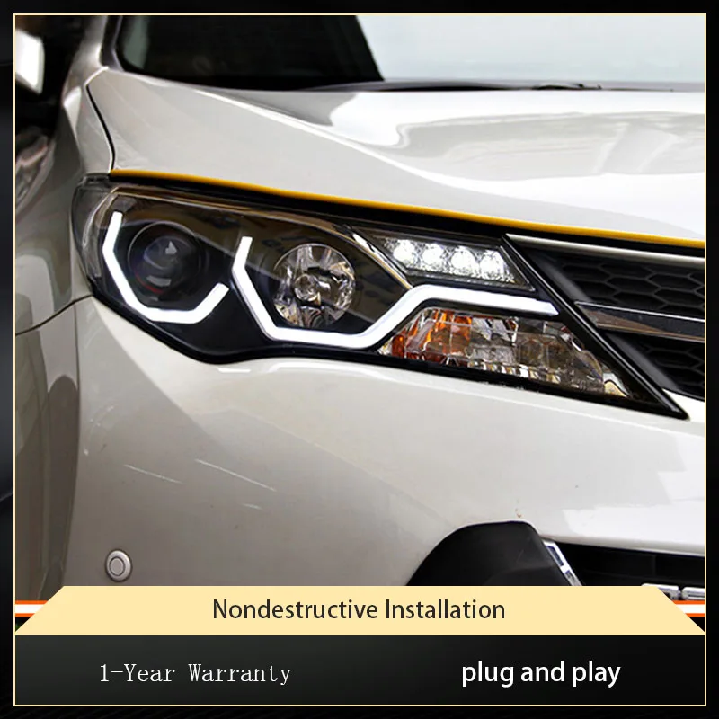 أضواء السيارة لتويوتا RAV4 2013-2015 العلوي العارض عدسة الجبهة Lampb مصباح إشارة رئيس ضوء أداة الملحقات