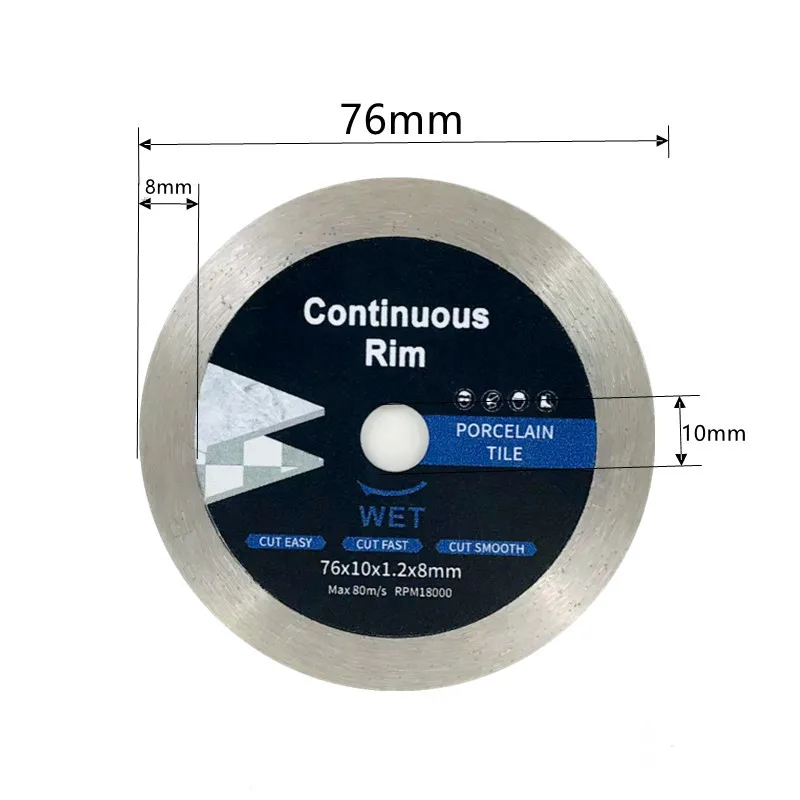 1/3/5 قطعة 76 مللي متر شفرة المنشار الصغيرة الماس القرص قطع الخشب الخرساني بلاط القاطع الجرانيت 3 بوصة الزجاج أسطوانة تقطيع الرخام #2