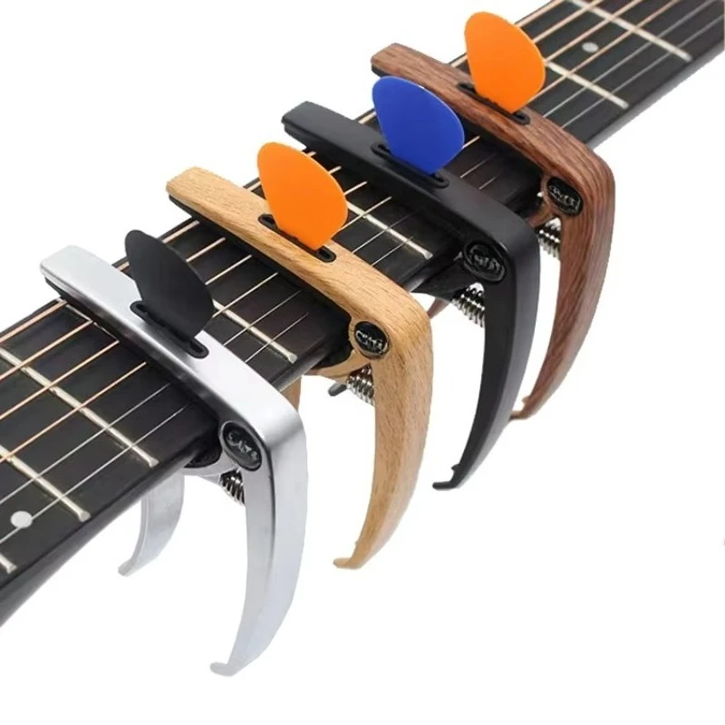 

STLF Manufacturer's Wholesale Hot Style Metal Guitar Tuner Capo Ukulele Aluminum Tuning Clip Classical Guitar Tuner With Card Sl