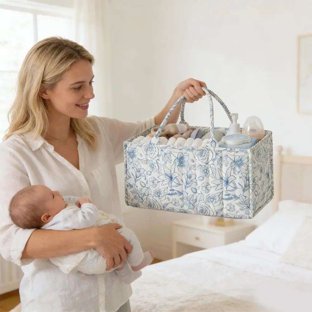 cesto-portaoggetti-in-tessuto-trapuntato-floreale-per-pannolini-organizer-floreale-per-pannolini-con-manici-e-divisori-rimovibili-per-cameretta-auto-letto