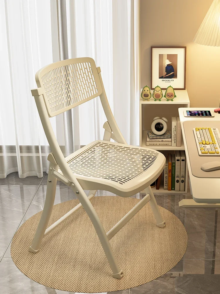 

Computer chair Comfortable sedentary folding back chair Office seat Student dormitory chair Girls desk Study stool
