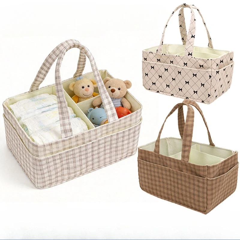 Divided Milk Powder Storage Bag Diaper Storage Bag Large Capacity Folding Multifunctional Diaper Storage Mommy Bag