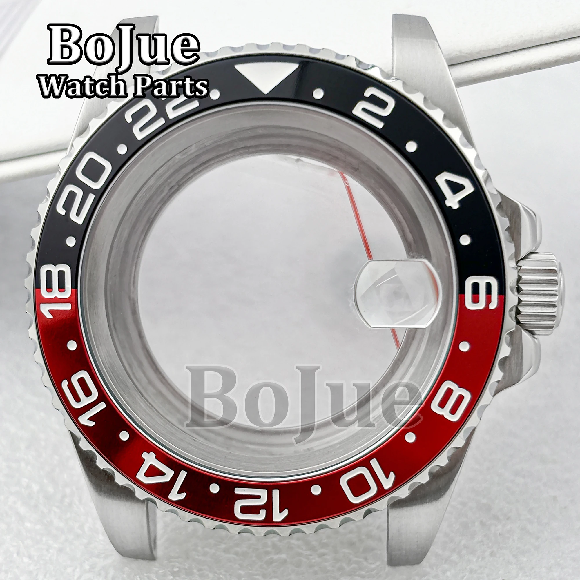 40mm 100M Waterproof NH34 NH35 NH36 Watch Case Stainless Steel Watch Parts for GMT master 120clicks Bezel Glass Bottom