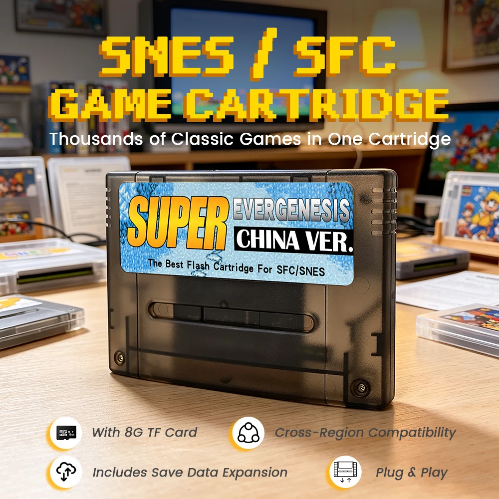 Super EverGenesis Flash Cartri - Retro Gaming Nintendo recension och pris
