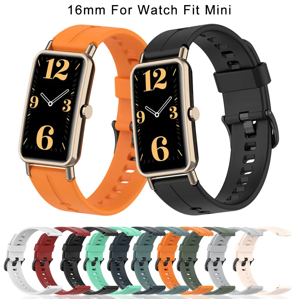 สายรัดข้อมือสำหรับ Huawei Watch Fit Mini สายรัดข้อมือ Huawey นาฬิกา Fit/นาฬิกา Fit Mini Fitmini สร้อยข้อมือซิลิโคนสายรัด
