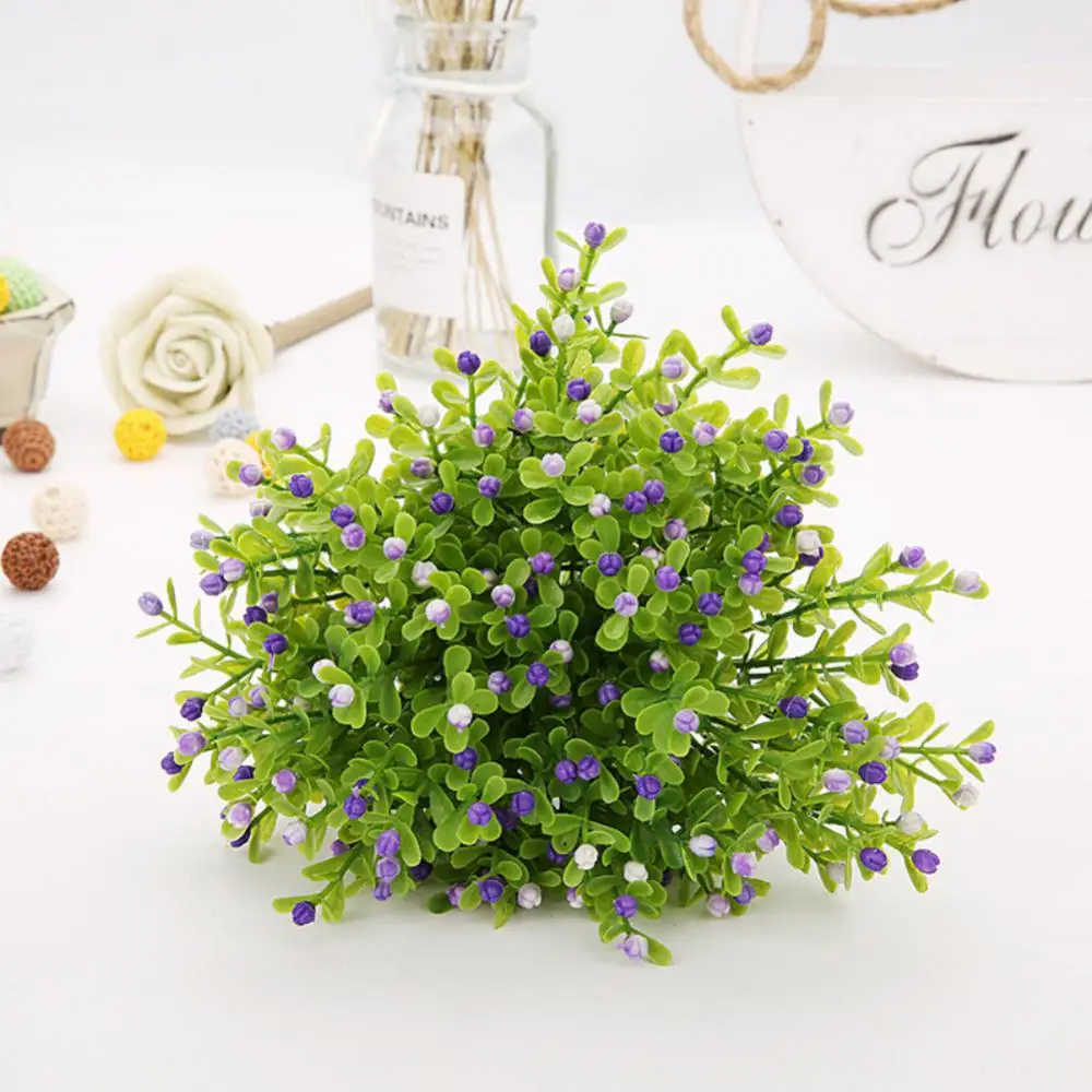 Artificial Plants Potted Green Plant Small Tree Grass Plants Pot Ornament Fake Flowers For Home Garden Decoration Wedding Party