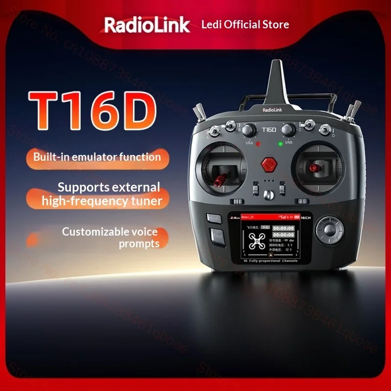 Radiomaster T16D Remote Controller ELRS Transmitter Voice Broadcast Built In Simulator For FPV Drone Fixed Wing Aircraft English
