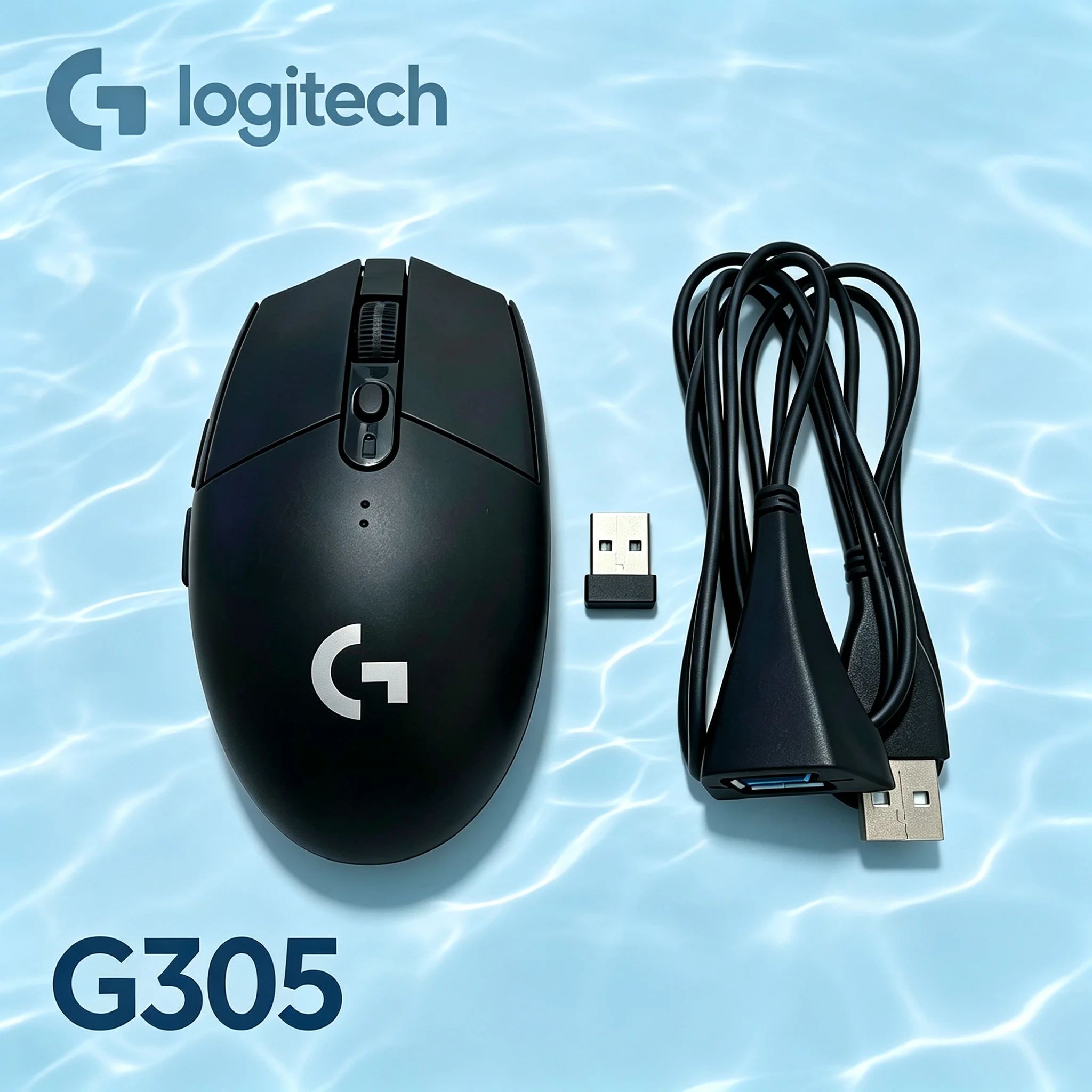 2.4G Wireless Logitech G305 Gaming Mouse With Transfer Charging Adapter Cable Long Battery Life Ergonomic Mice For Gamer Office