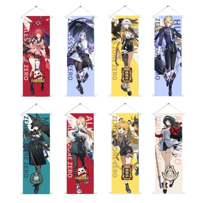 Zenless Zone Zero Figuren-Leinwandbild Hoshimi Miyabi Vivian Hugo Heimdekoration Wandbehang Anime-Poster Wandkunst Geschenk
