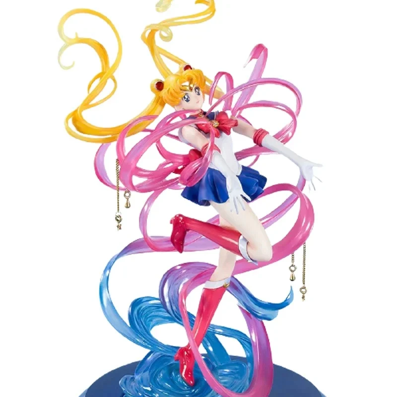 Sailor moon cristal transformação de energia kawaii anime figura ação menina estatueta modelo boneca decoração desktop coletar brinquedo presente