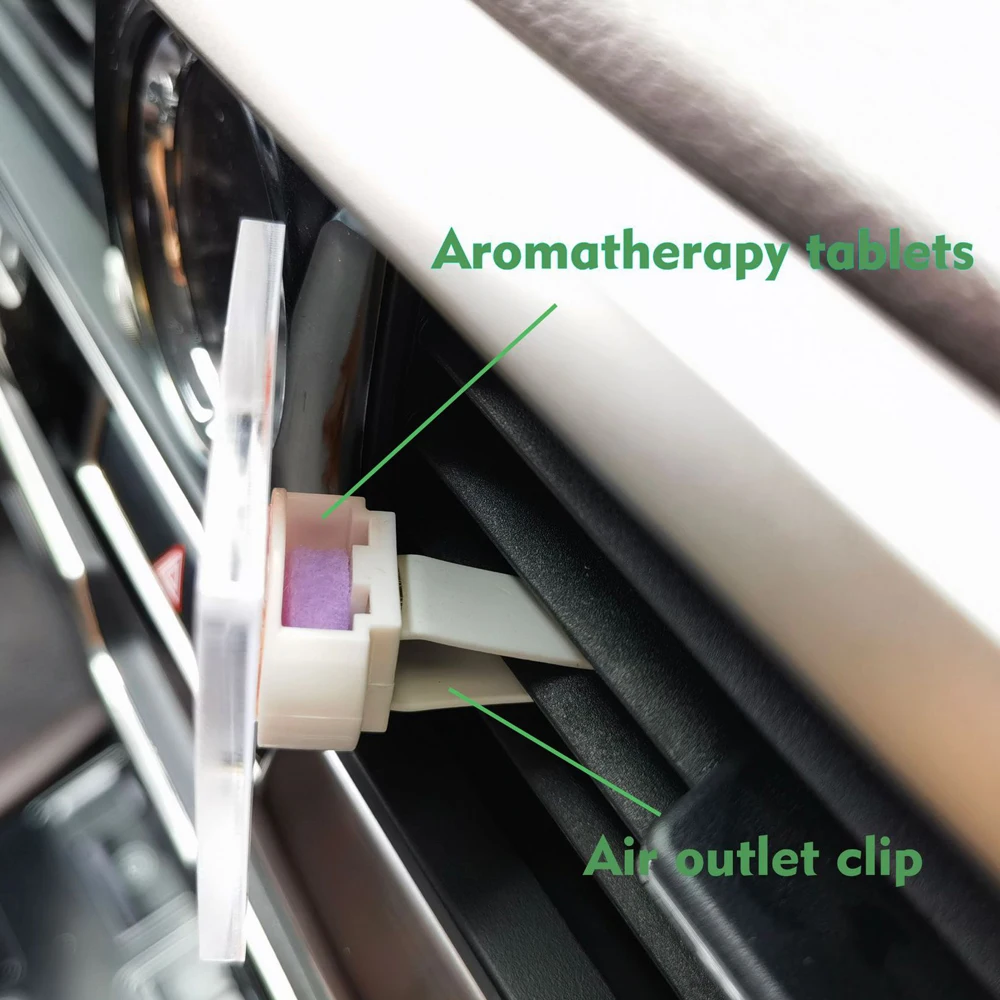 10 sets Sublimation Car Air Vent Clips Picture Frame Blanks Acrylic Car Outlet Perfume Auto Vent Scent Diffuser Clip