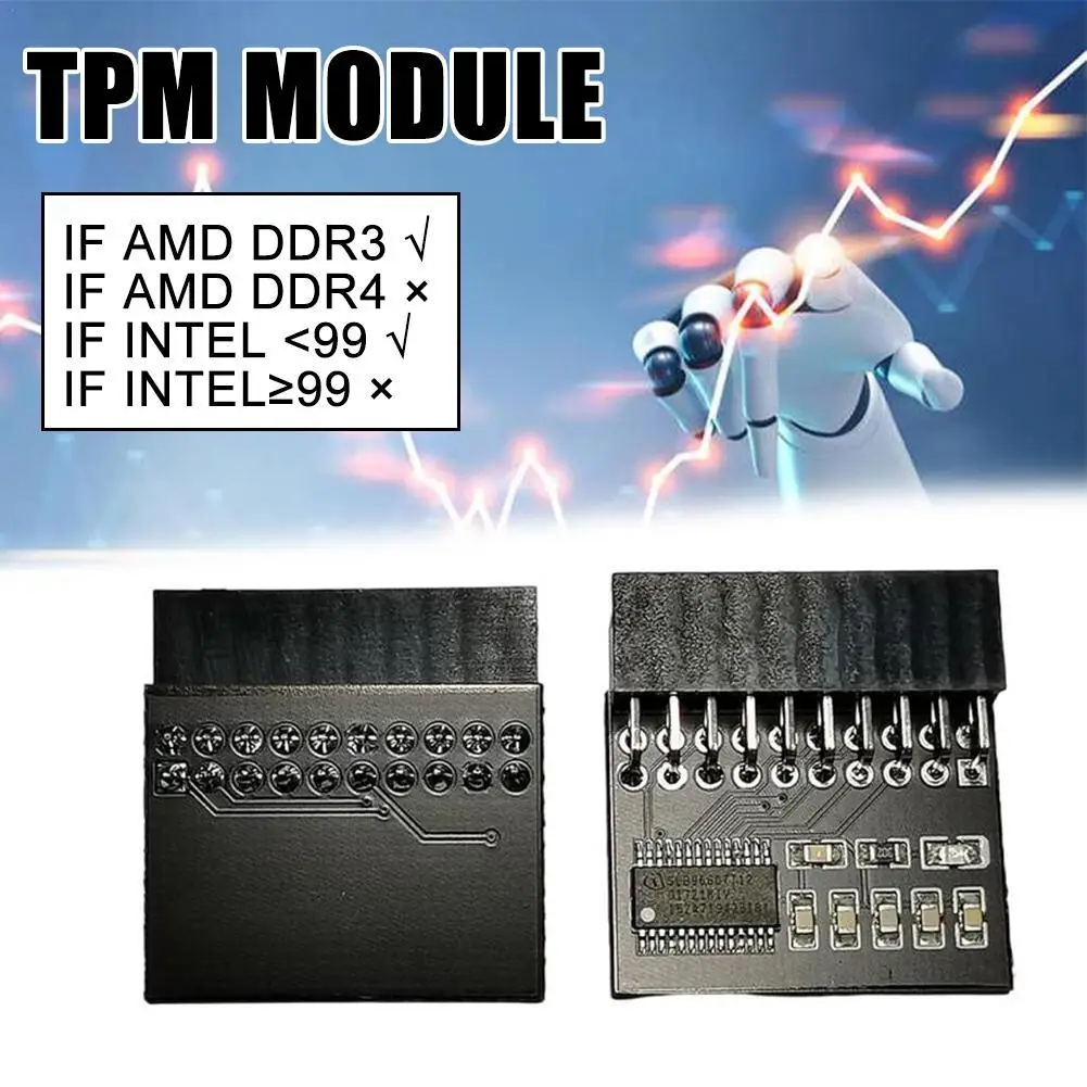 TPM Security Module TPM1.2 20pin Module Trusted Platform Module For WIN11 Upgrade Testing