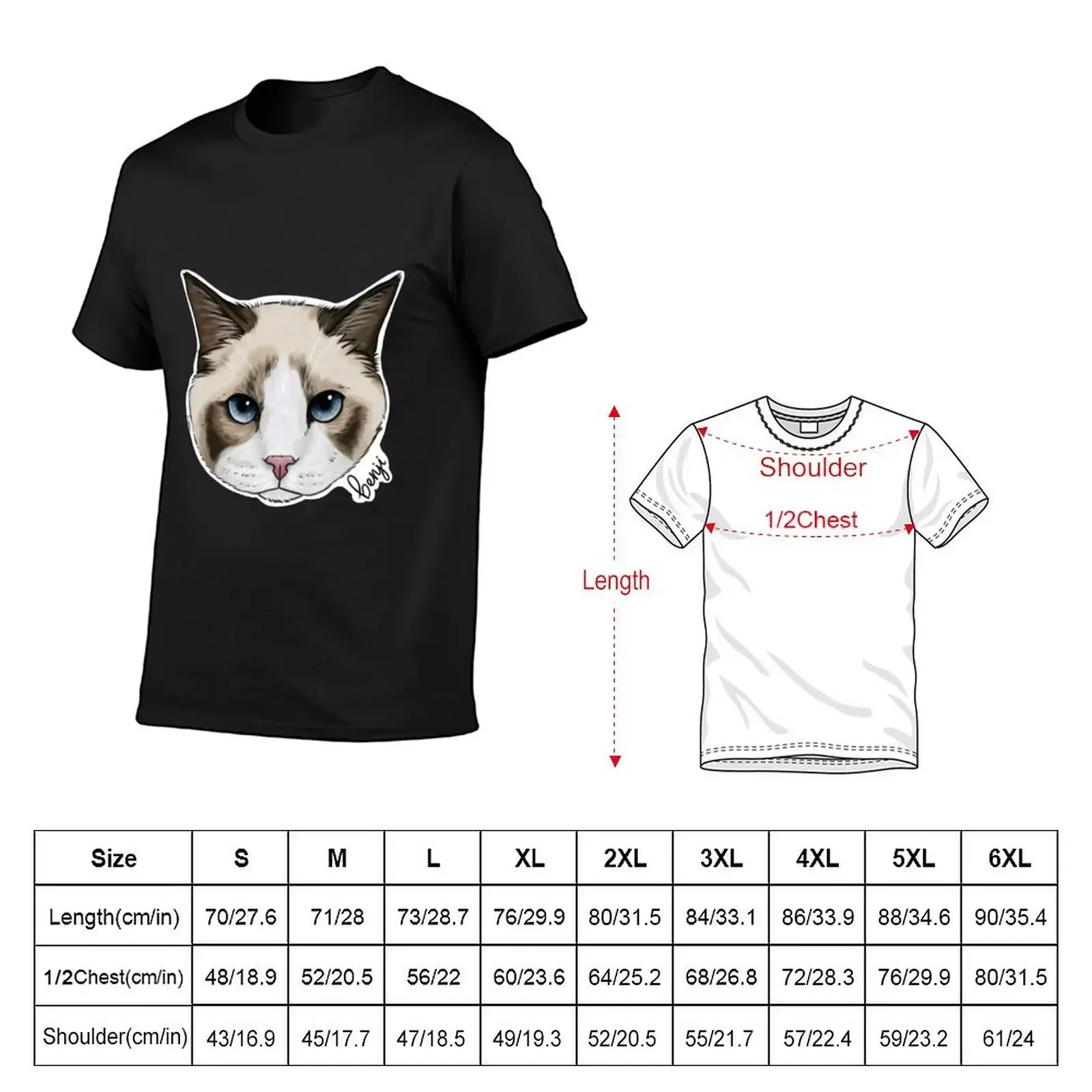 Benji Swift T-Shirt korean fashion blacks vintage anime shirt workout shirts for men