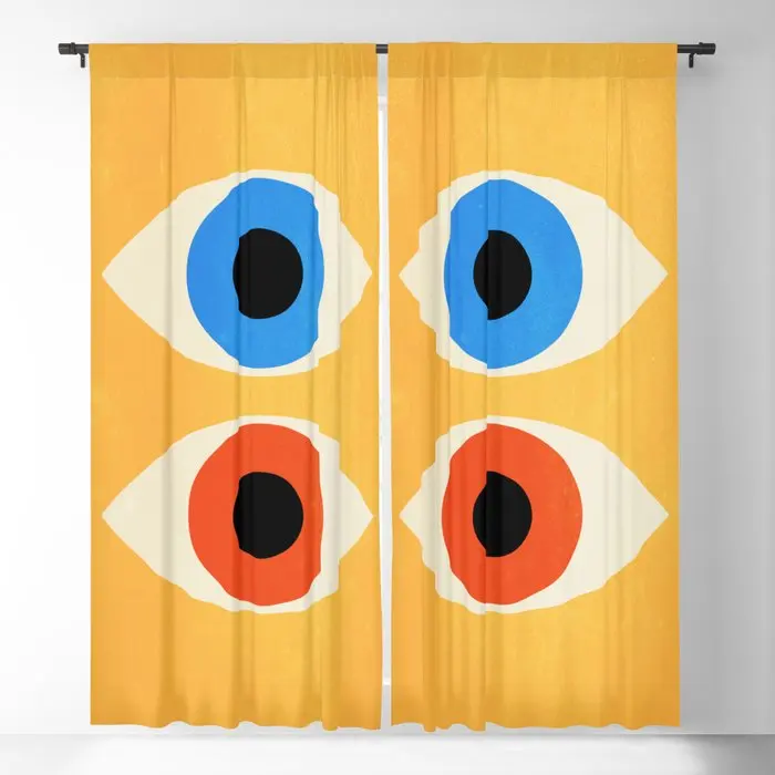 Eyes | Bauhaus III Blackout Curtains 3D Print Window Curtains For Bedroom Living Room Decor Window Treatments