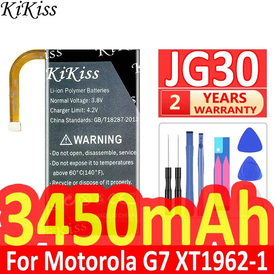 

Для Motorola Moto G7 J XT1962-1 3450 мАч Стабильная батарея для мобильного телефона, экологически чистая, JG30
