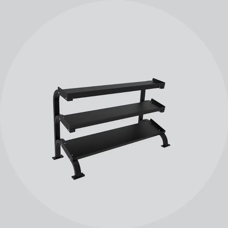 Dumbbell Rack High Quality 3-tier Storage Stand Suitable For Kettlebells And Dumbbells Commercial And Home Use Stable Structure