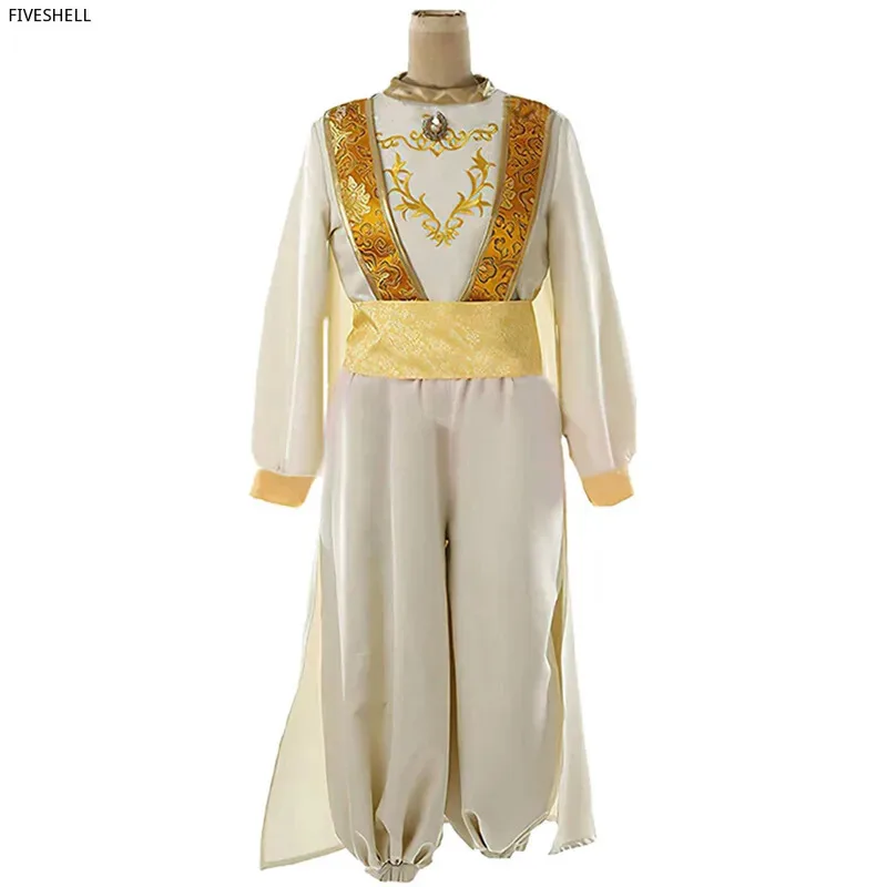 

zizi 2025 Kids Halloween Cosplay Anime Costumes Lamp Aladdin Prince Costume Set Outfit Carnival Fancy Dress Up Pa
