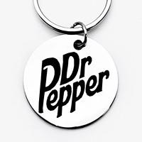 Dr. Pepper Stainless Steel Keychain - Retro Fashion Gift Accessory, Perfect Gift Accessory for Birthday, Christmas, and New Year