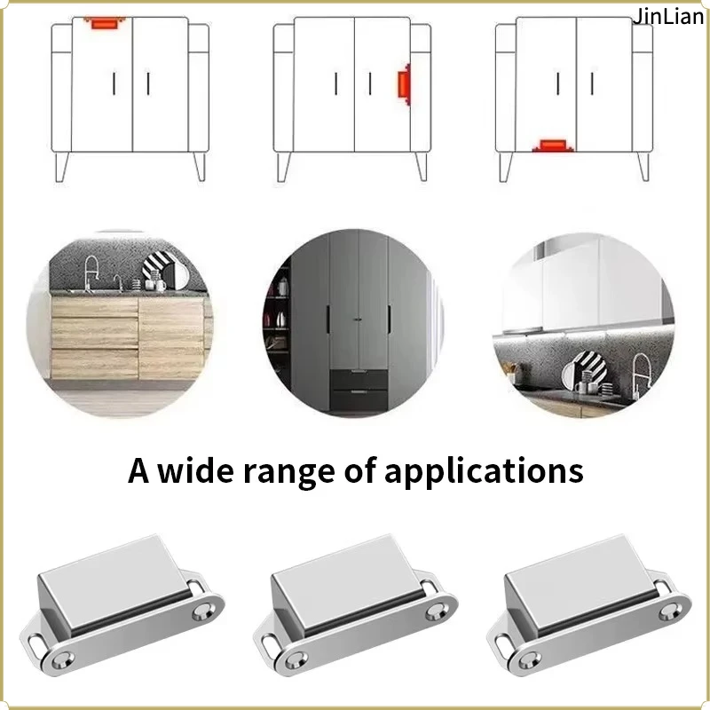 5/12/20pcs magnetic door Catch Latch, magnetic adsorption, used for cabinets, wardrobes, furniture door lock buckles hardware