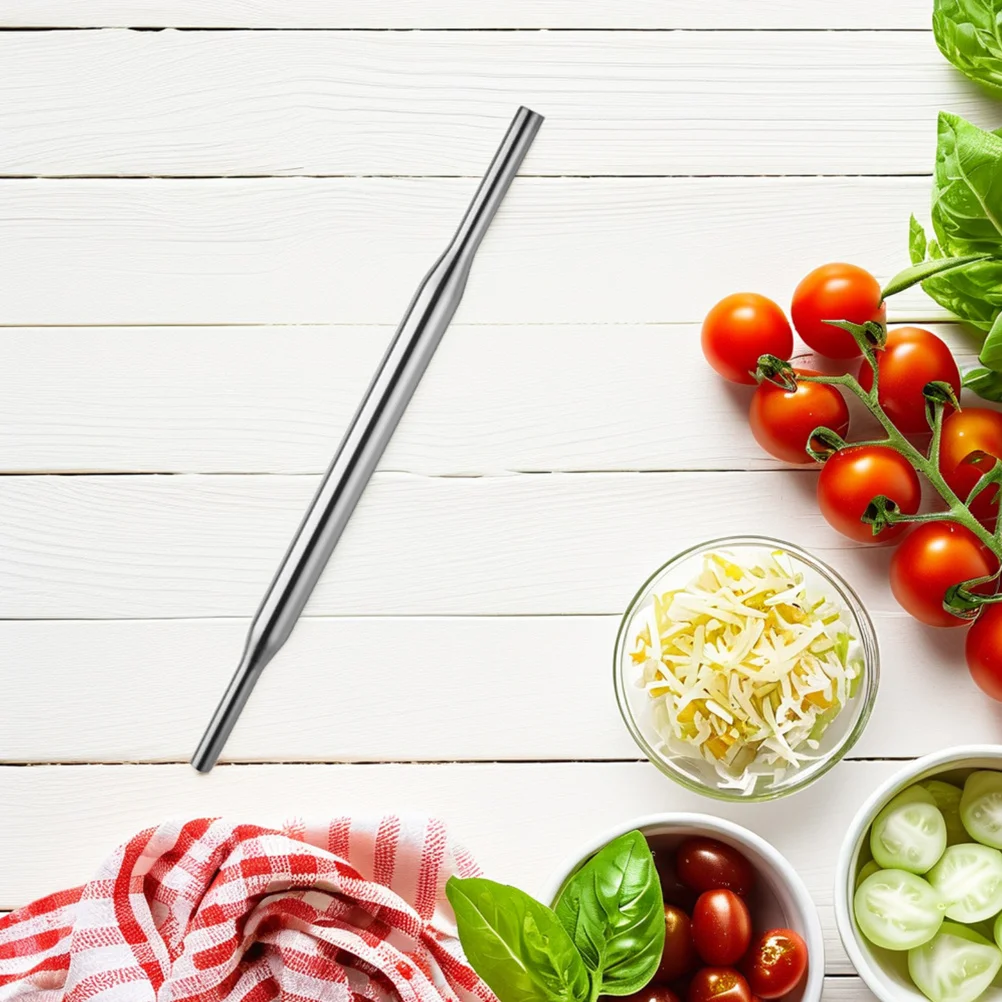 

9 Inch Stainless Steel Rolling Pin For Dough Pastry Pizza Cookie Fondant Baking Tool Kitchen Essentials Bakeware Supplies