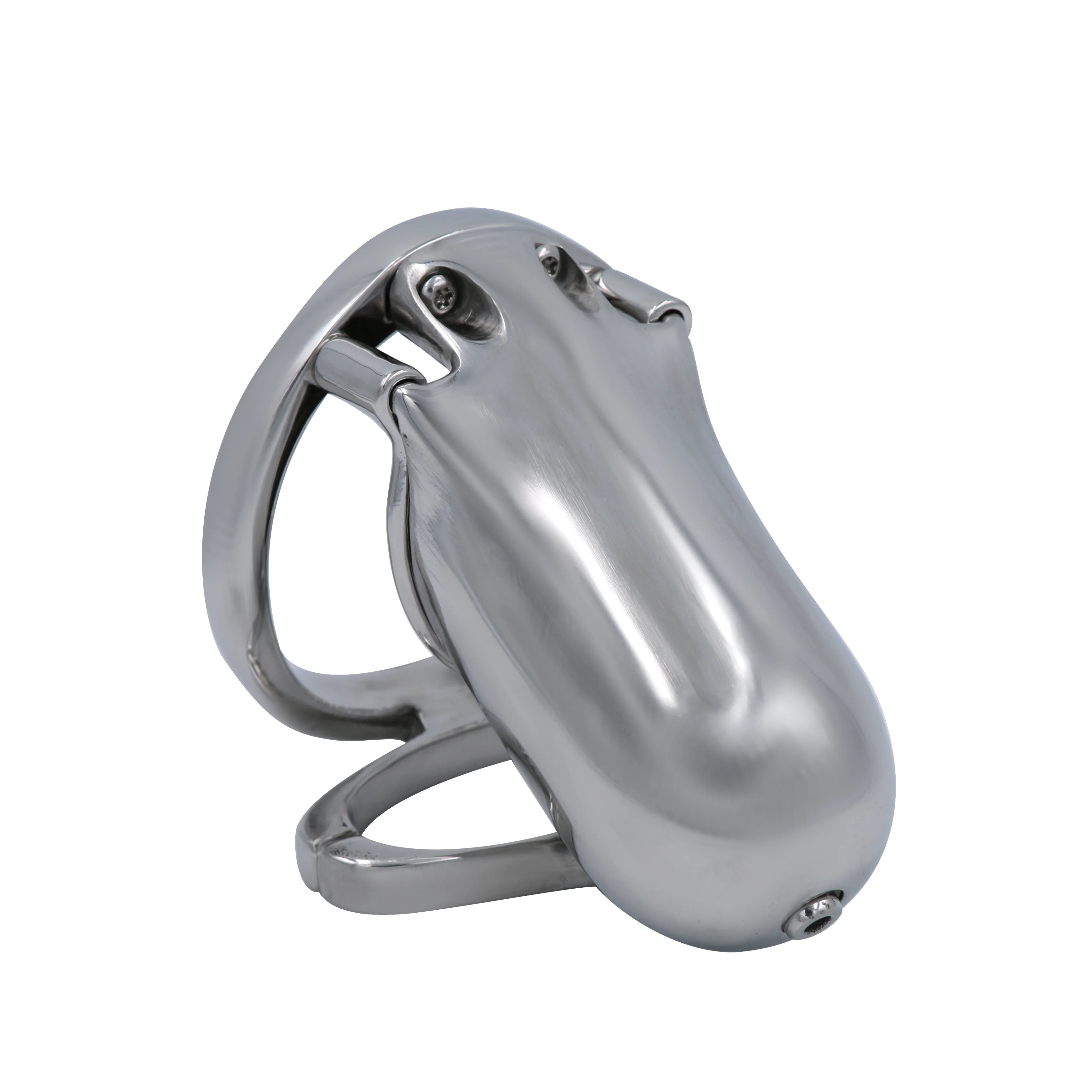 Durable One-Piece Male Chastity Device, CB Lock Penis Cage with Integrated Base Ring, No Moving Parts Genital Restraint for Hea