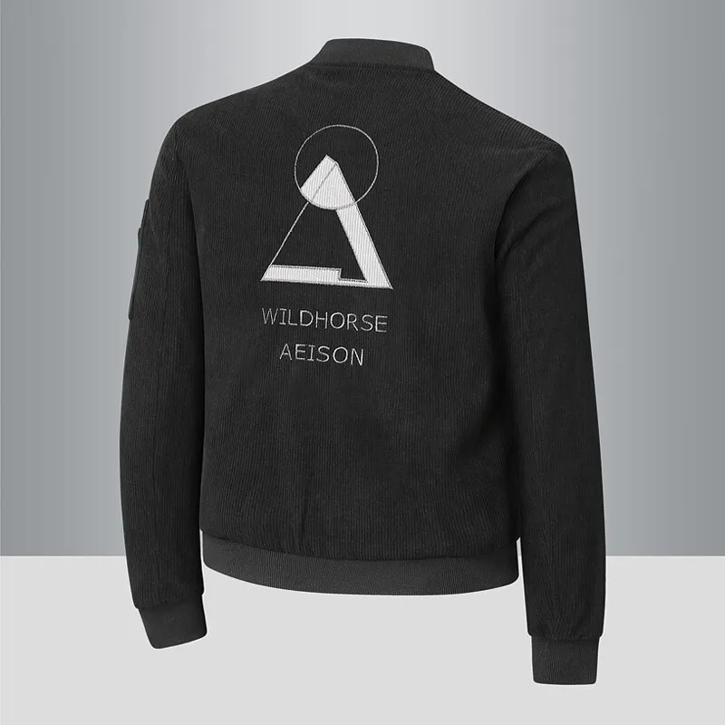 高品質のファッションハンサムマッチング新しい刺繍ルーズスーツメンズコーデュロイスリム小さなスーツフォーマルシングルウエストコートコート