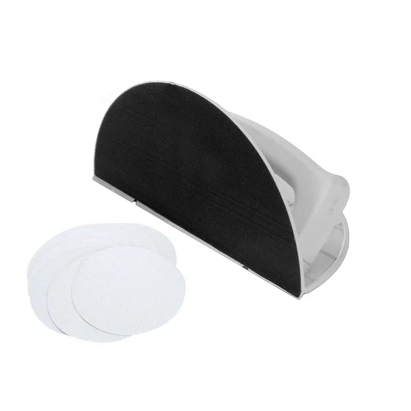 

T99C-Drywall Corner Sander Right Angle Half Round Angle Grinding Tool+Sandpaper Hand Sander For Cleaning And Polishing