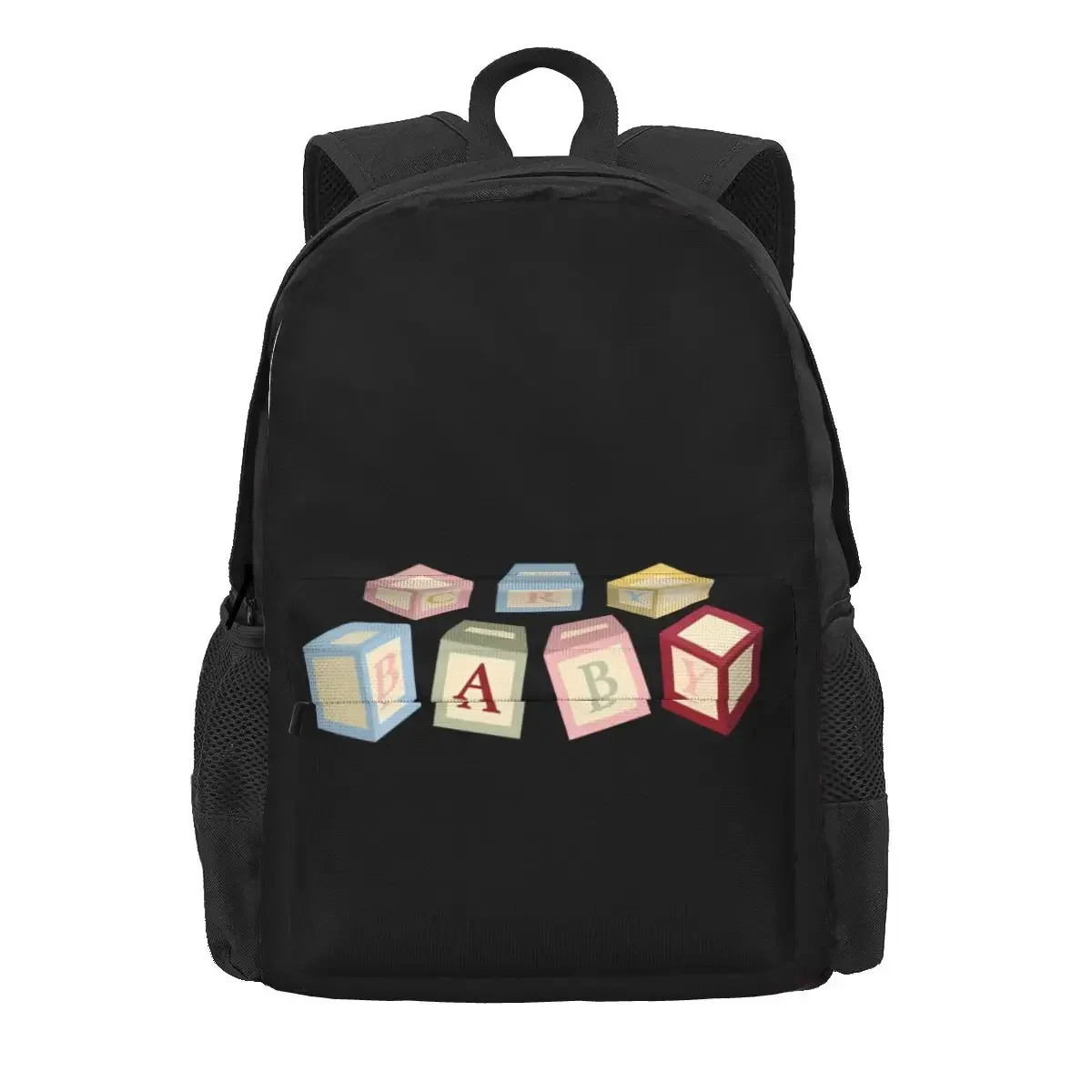 Melanie Martinez Cry Baby Alphabet Boy Blocks Large Capacity Backpack Travel Softback Eco Friendly Multi-function