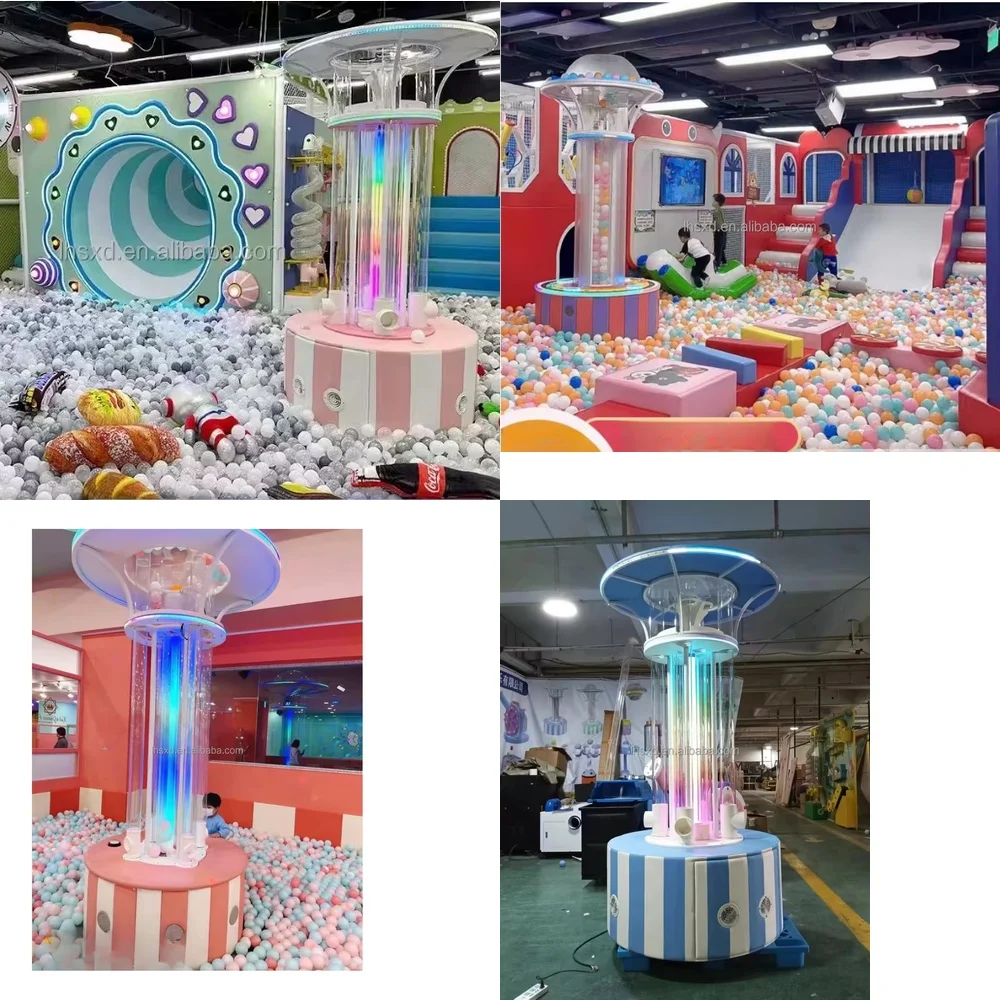 

Electric Ocean Ball Spraying Machine for Kids Playground Naughty Castle Ocean Ball Pouring Machine for Children Indoor Play