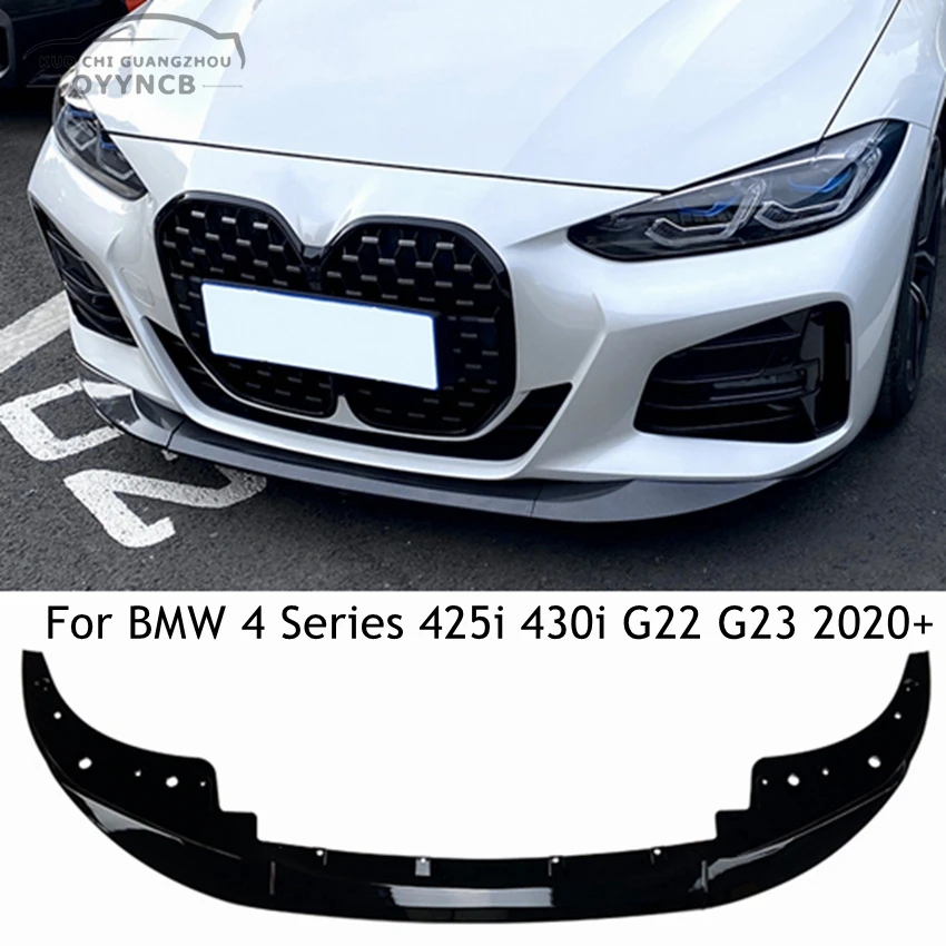 

Для BMW 4 серии 425i 430i G22 G23 2020 глянцевый черный MP передняя губа передний совок аксессуары для преобразования
